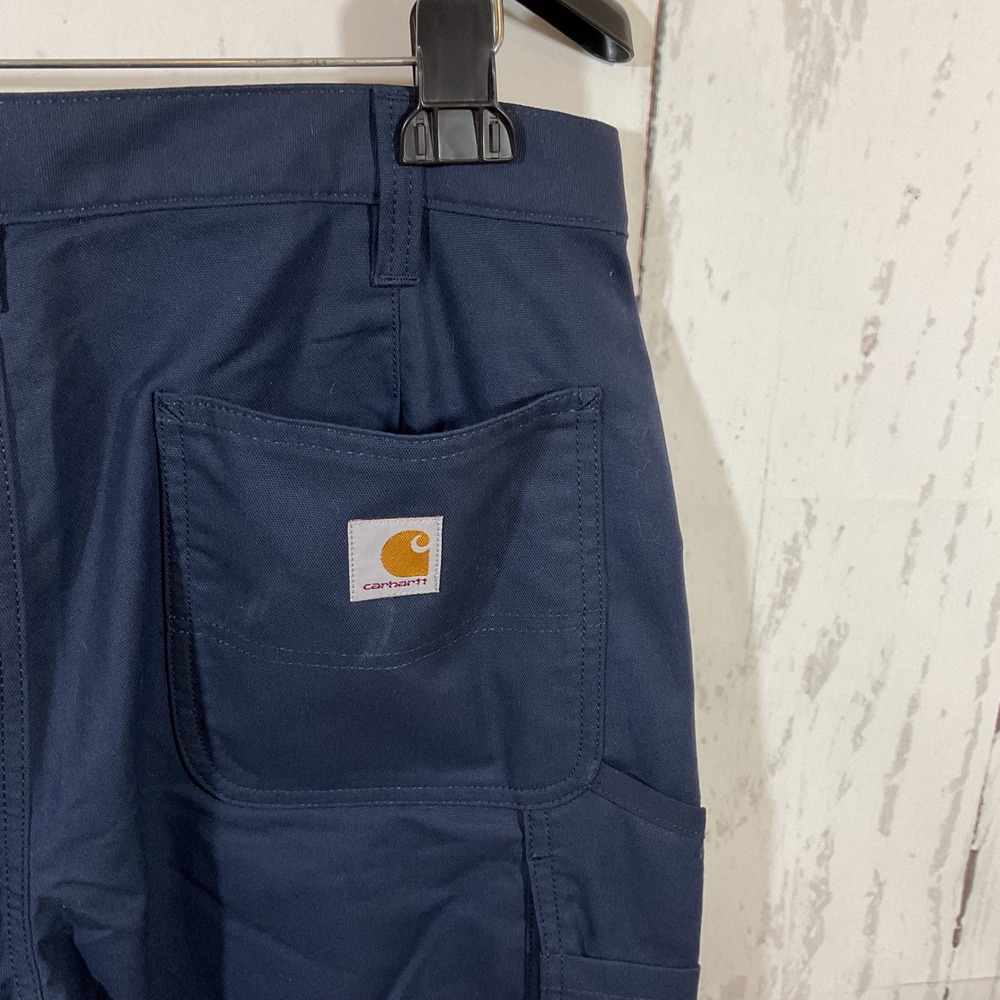Carhartt Men's Rugged Professional Series Cargo Pants 34x30 Navy Loose Fit Work - Picture 9 of 14